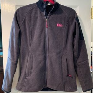 REI purple zip up fleece